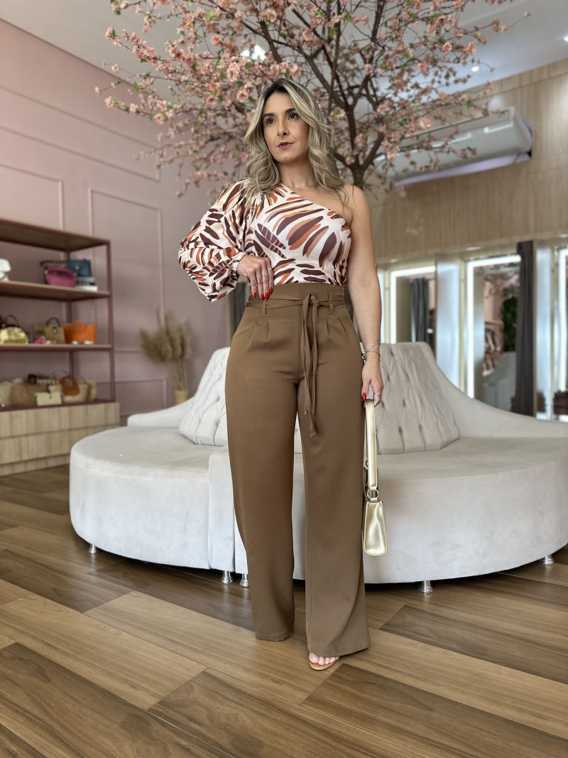 Calça Pantalona File