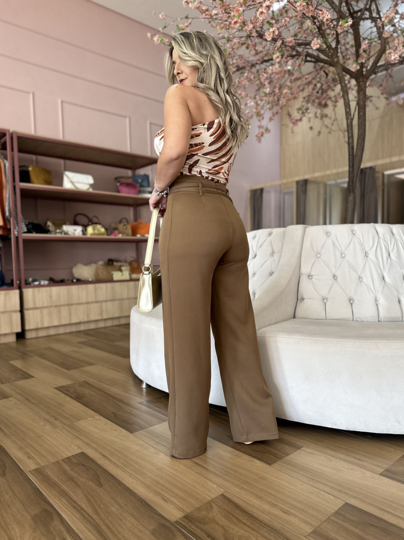 Calça Pantalona File