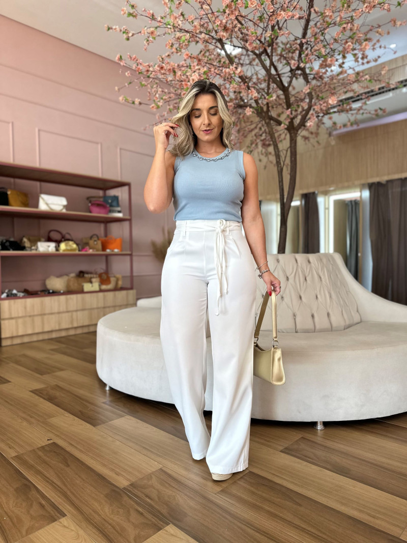 Calça Pantalona File