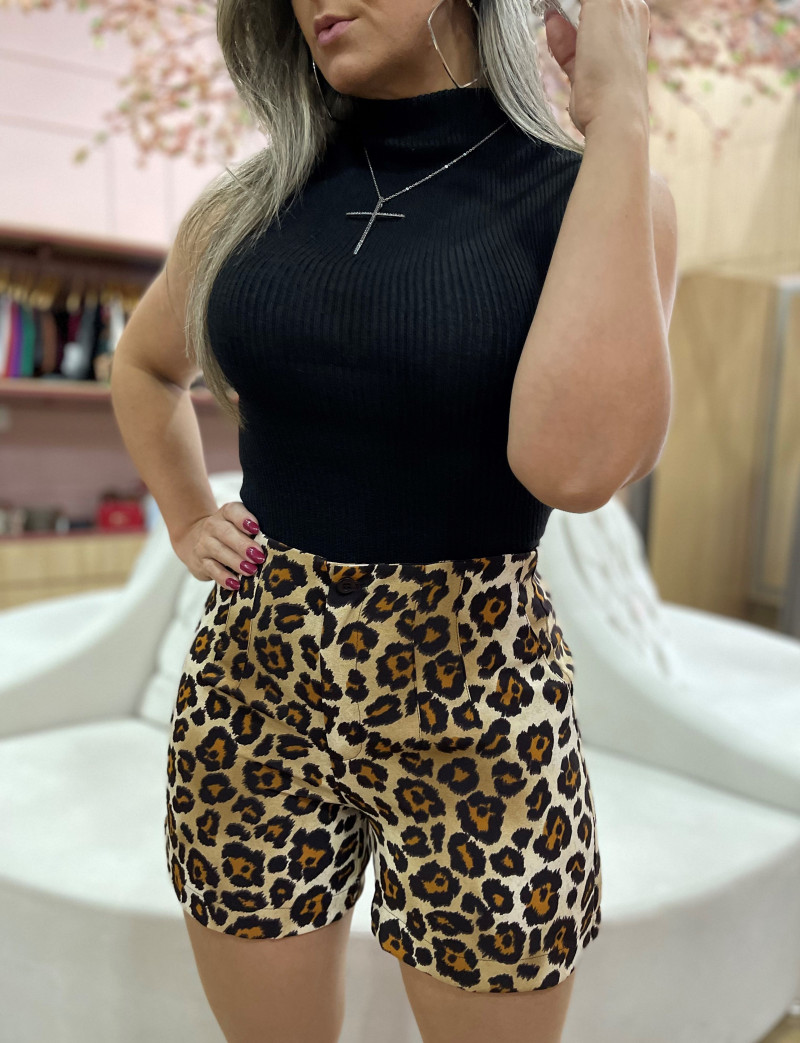 Short Animal Print