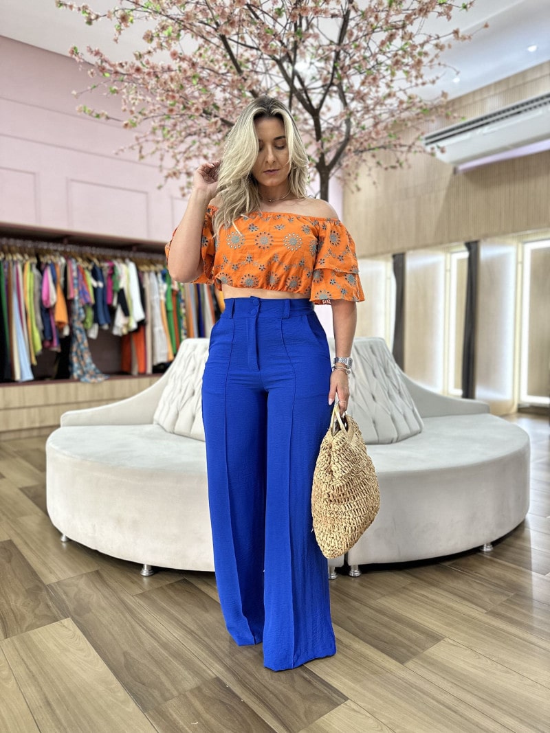 Calça sale pantalona gg