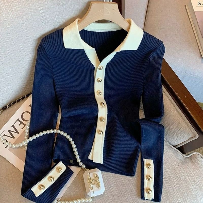 Blusa Tricot Modal Botões Debora