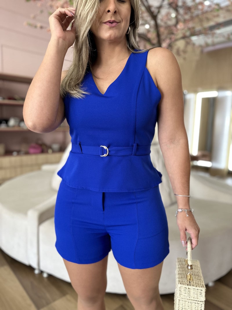 Conjunto Regata e Short Alfaiataria Monique