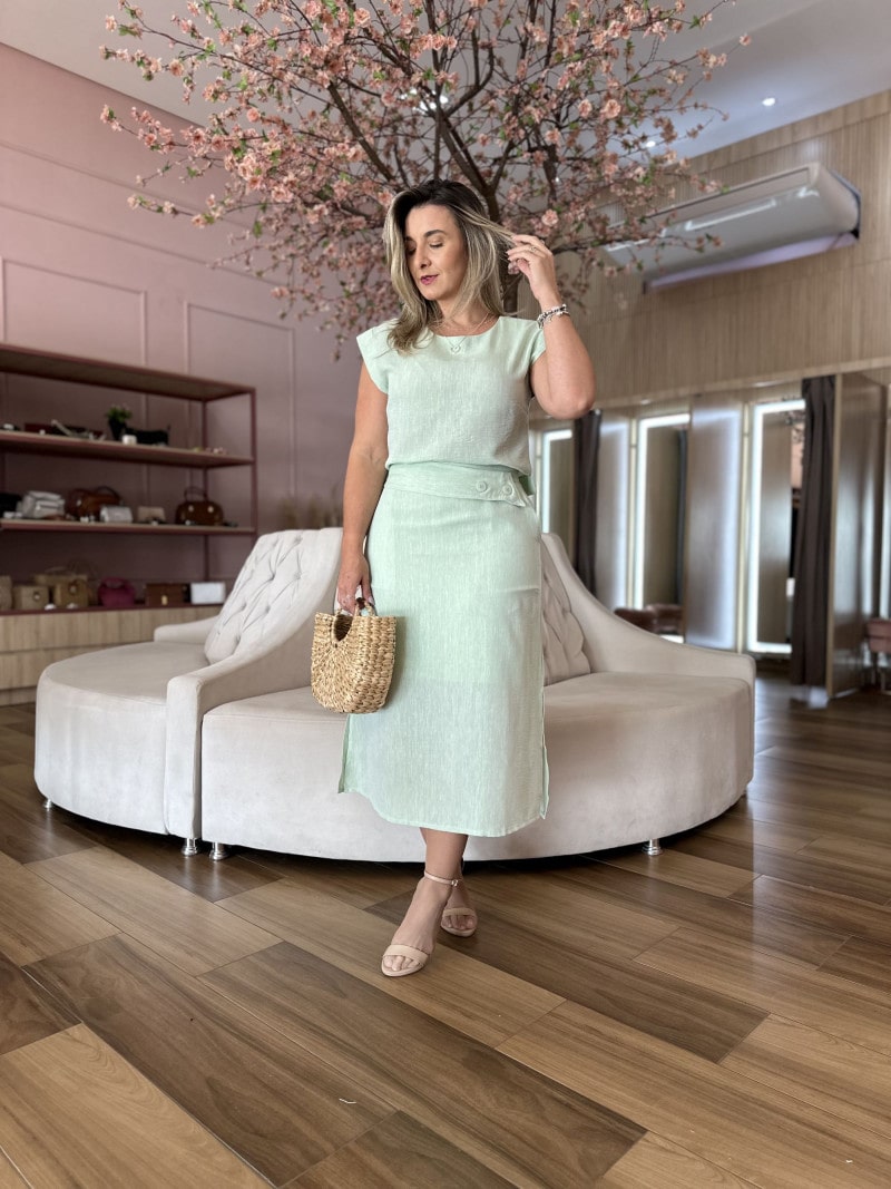 Conjunto Saia Midi Esther