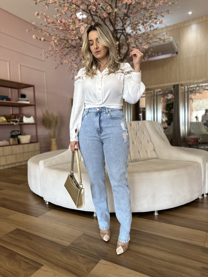 Calça Jeans Mom Lilly