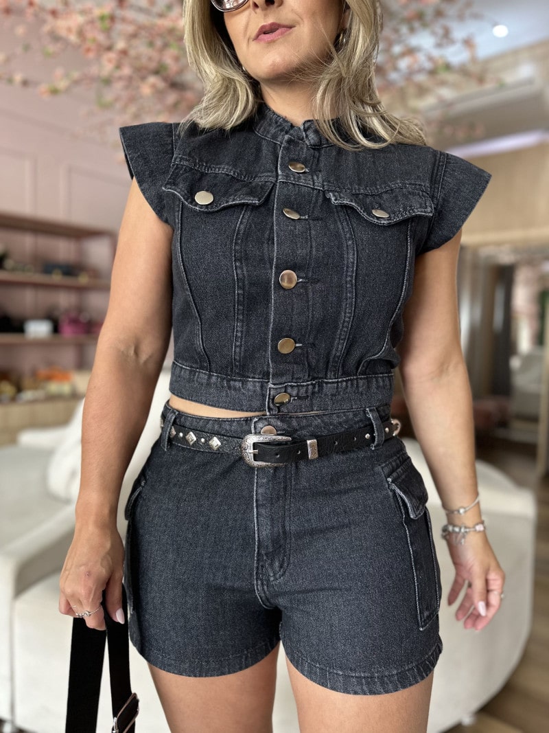 Colete Jeans Samy