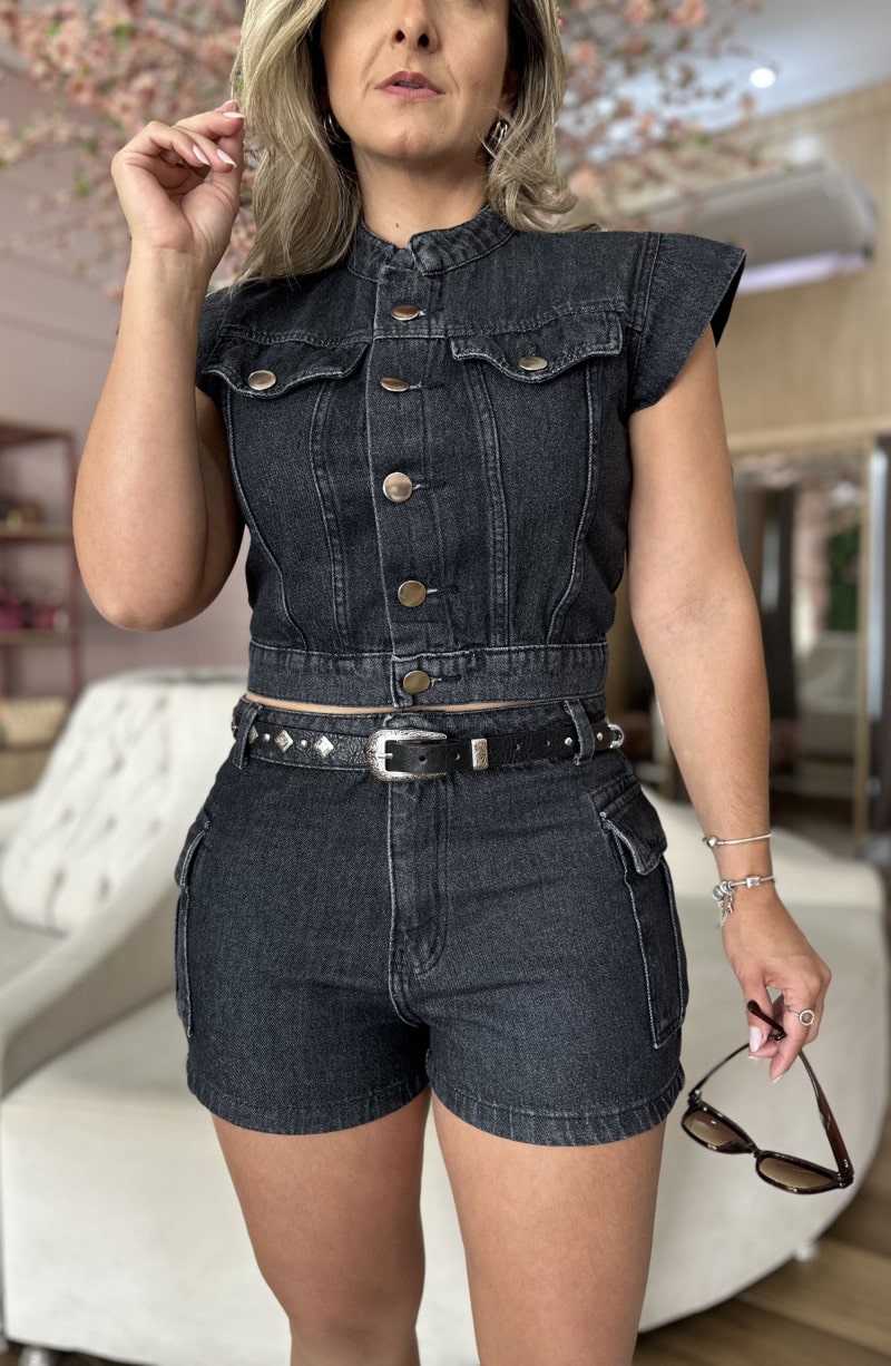 Colete Jeans Samy