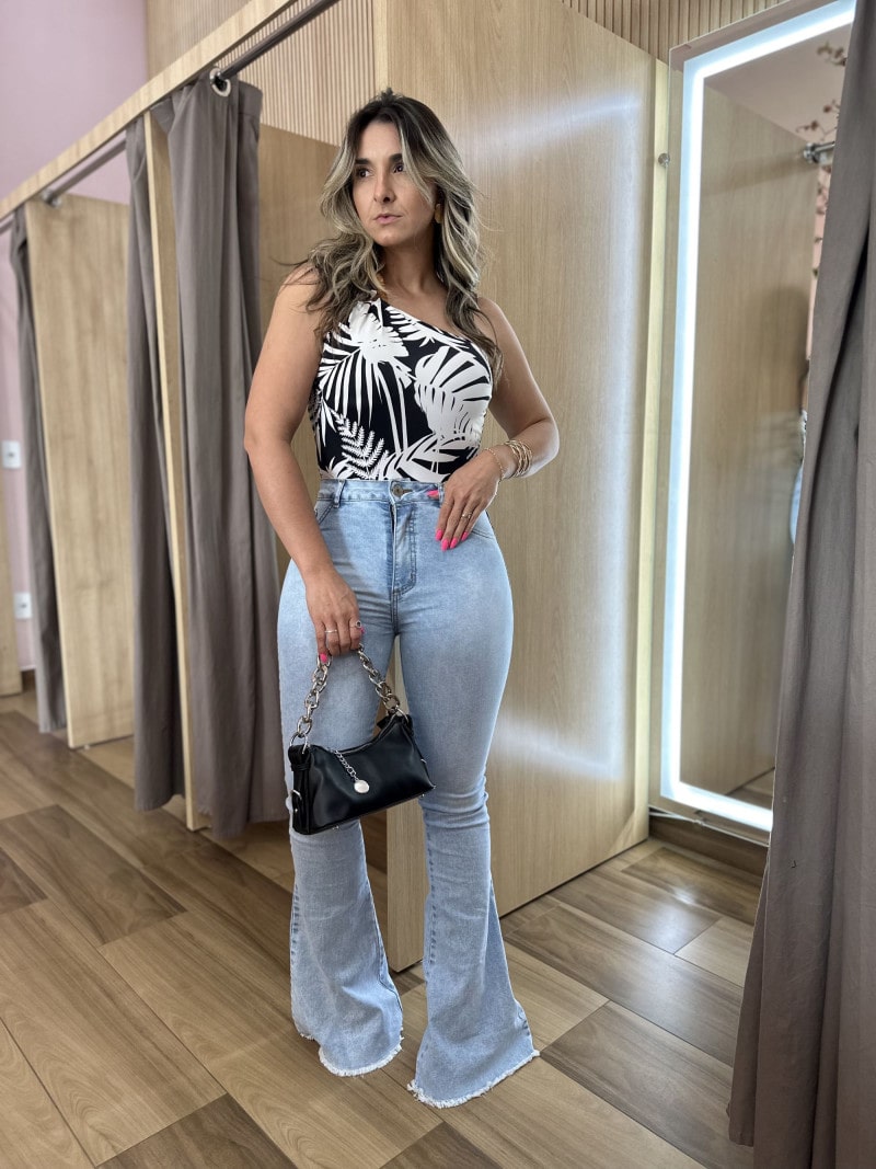 Body Carme Preto Branco Tamanho nico Daniele Fazan
