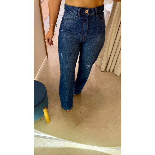 Calça Jeans Wide Leg Van