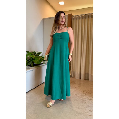 Vestido Midi Detalhe Alcinha Rebeca