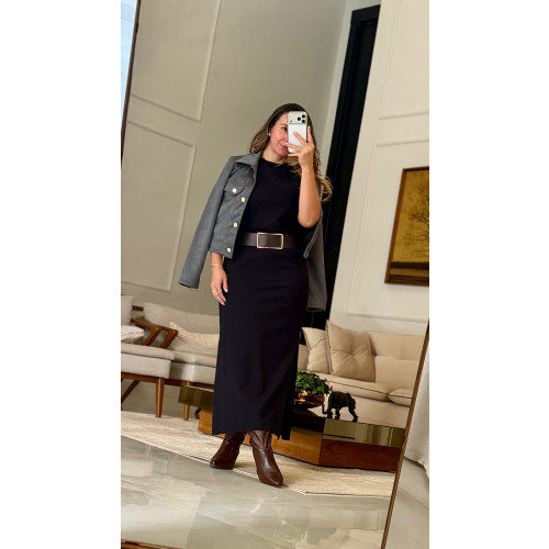 Vestido Longo Malha Menegotti Renata