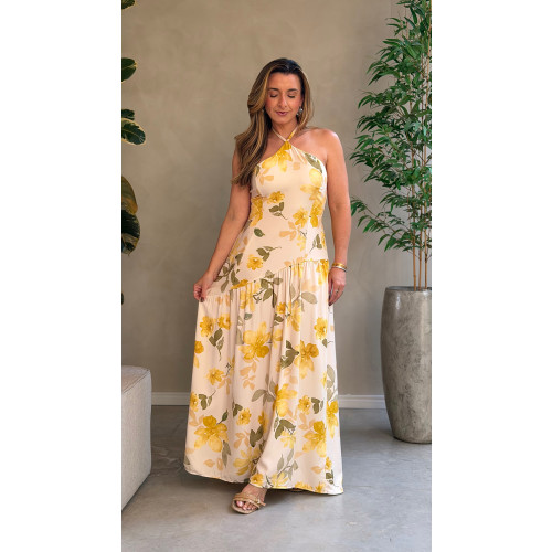 Vestido Longo Frente Única Felícia 