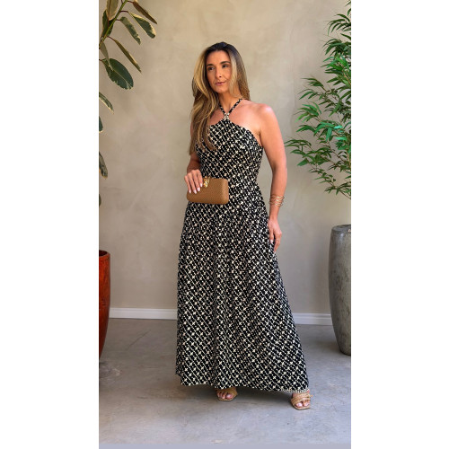 Vestido Longo Frente Única Tayla 