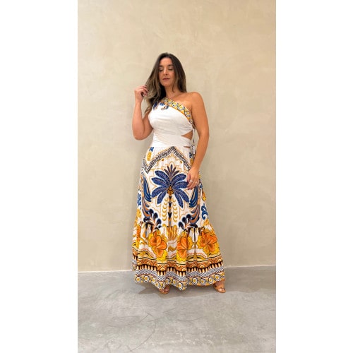 Vestido Longo Nula Manga Layla