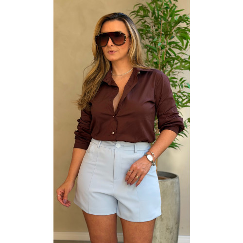 Camisa Tricoline Bianca