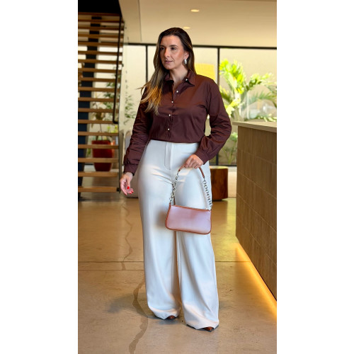 Camisa Tricoline Bianca