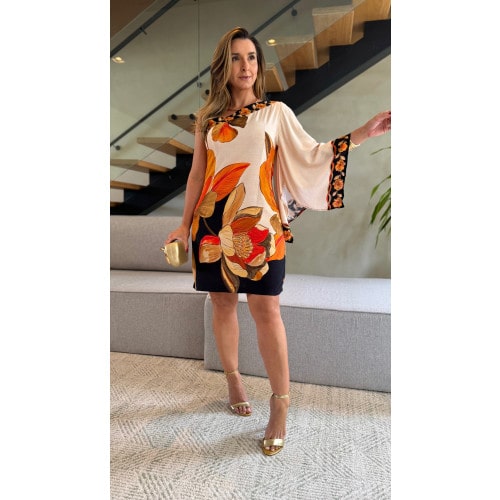 Vestido Curto Nula Manga Sabrina