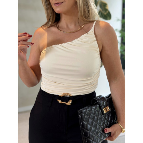 Blusa Nula Manga Drapeado Débora