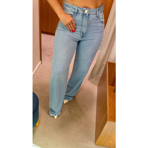 Calça Jeans Wide Leg Patricia