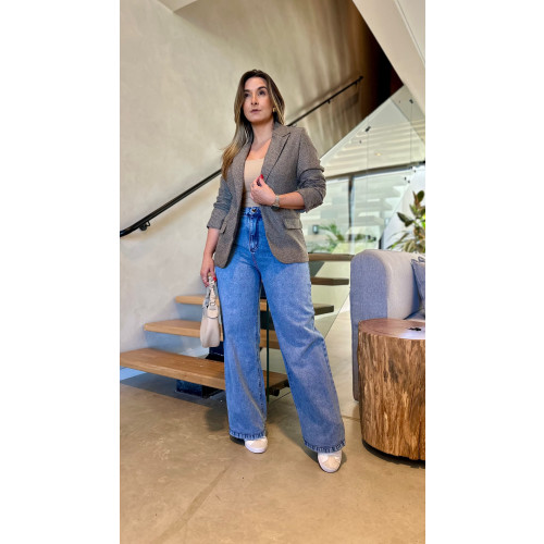 Calça Jeans Wide Leg Agata