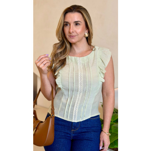 Blusa Detalhe Drapeado Agatha