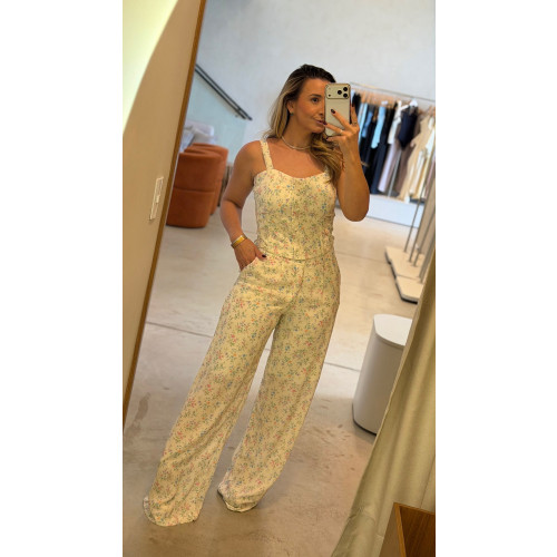 Conjunto Cropped E Calça Raiane 