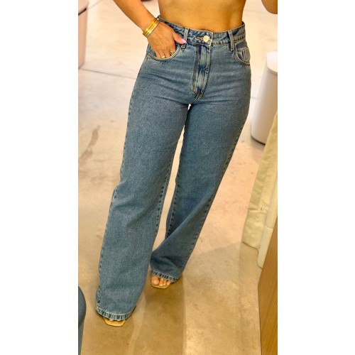 Calça Jeans Wide Leg Adriele