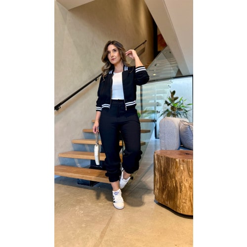 Conjunto Jaqueta Bomber E Calça Jogger Flay