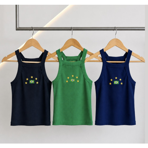 Blusa Canelada Brasil