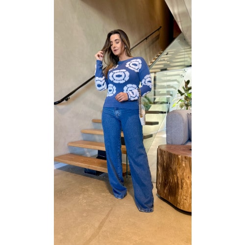 Calça Jeans Reta Roberta