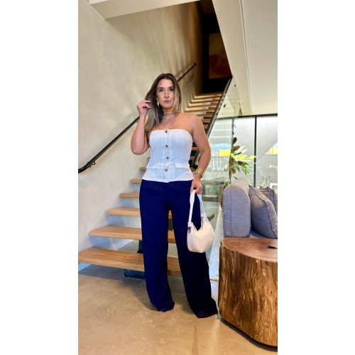 Calça Alfaiataria Pantalona Bruna