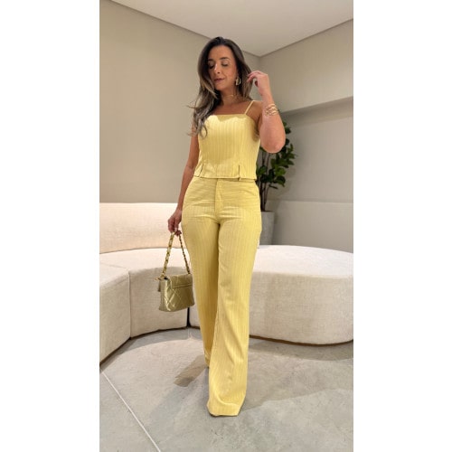 Conjunto Cropped E Calça Dani