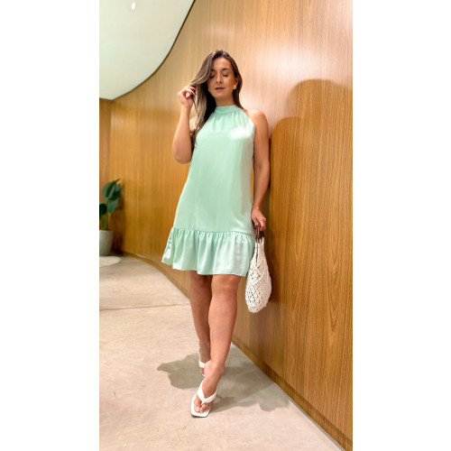 Vestido Curto Gola Alta Maitê