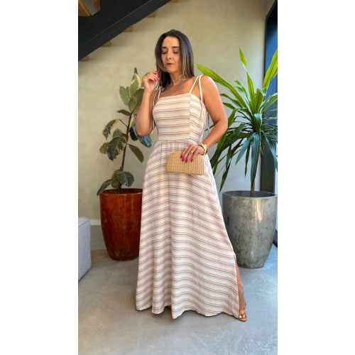 Vestido Longo Linho Debora