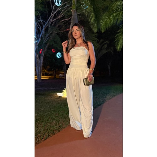 Macacão Longo Tomara Que Caia Fabi