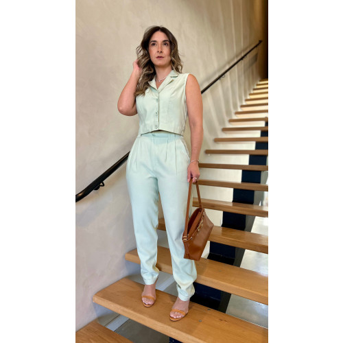Conjunto Colete E Calça Flavia