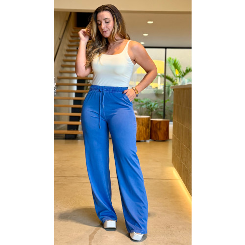 Calça Pantalona Tencel Cris