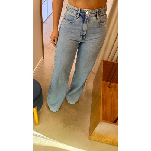 Calça Jeans Wide Leg Victória