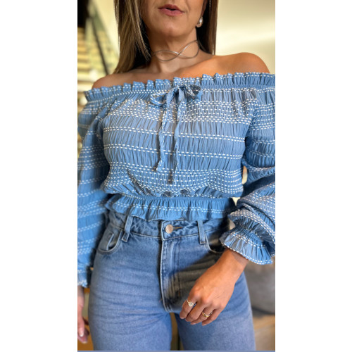 Cropped Ombro Á Ombro Mel