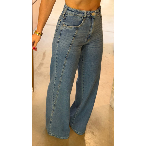 Calça Jeans Wide Ampla Valéria 