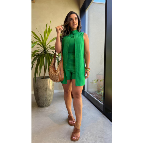 Macaquinho Gola Alta Evelyn