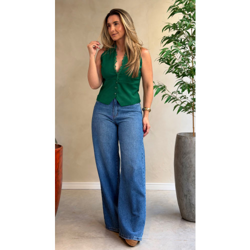 Blusa C/ Decote Lari