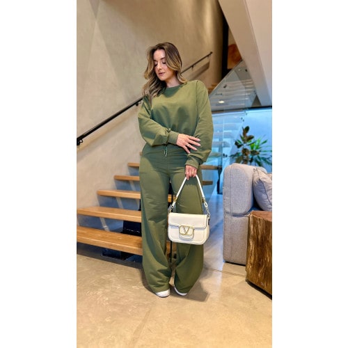 Conjunto Blusa E Calça Moletinho Camila