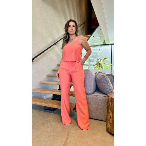 Conjunto Cropped E Calça Maitê