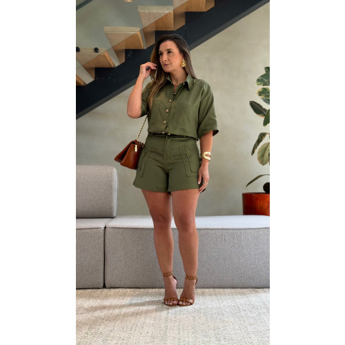 Conjunto Camisa E Short Karla
