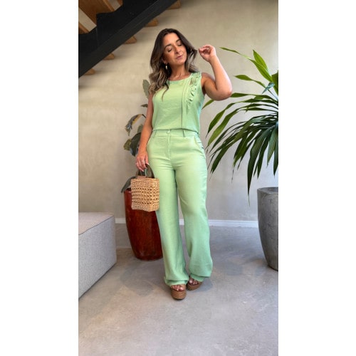 Conjunto Blusa E Calça Yara