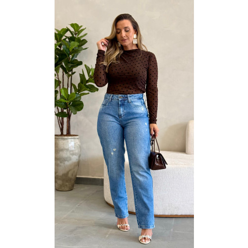 Calça Jeans Mom Lika