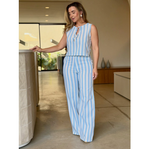 Conjunto Regata E Calça Pantalona Vivi