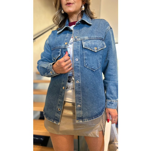 Max Jaqueta Jeans Bianca