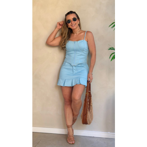 Conjunto Corset e Shortsaia Fátima